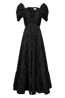 Aje Statuesque Tiered Gown Black Size 4 for rent on The Volte - image 3