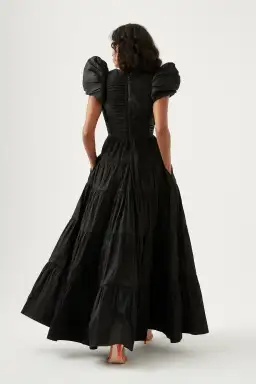 Aje Statuesque Tiered Gown Black Size 4 for rent on The Volte - image 2