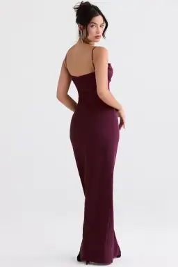 House of CB Lani Corset Maxi Dress Merlot Size S / Au 8 for rent on The Volte - image 3