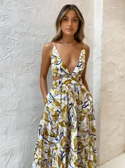 Bec & Bridge Eugenie Maxi Dress Multi-colored Size AU 8 for rent on The Volte - image 3