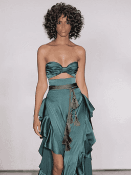 Bronx and Banco Havana Jumpsuit Green Size 8 for rent on The Volte - image 3