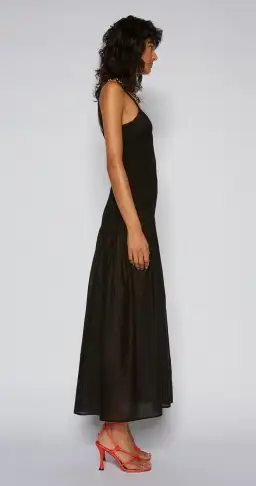 Scanlan Theodore Cotton Bralette Midi Dress Black Size 8 / S for rent on The Volte - image 3