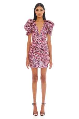 Eliya The Label Marnie Mini Dress Pink Size 10 for rent on The Volte - image 4