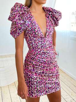 Eliya The Label Marnie Mini Dress Pink Size 10 for rent on The Volte - image 2