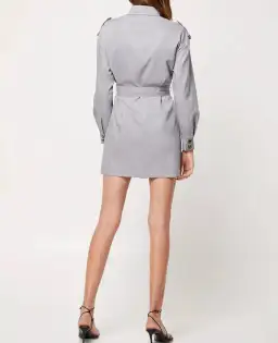 Mossman The Empower Me Dress Grey Size AU 6 for rent on The Volte - image 3