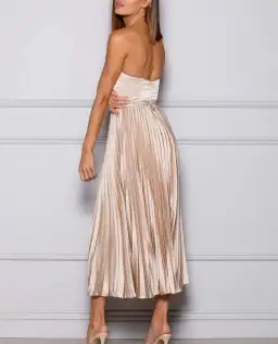 Elle Zeitoune Milan Dress in Champaign Size AU 6  for rent on The Volte - image 2