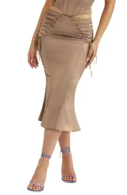 House Of CB Chantelle Corset and Sidonie Midi Skirt Set Latte Size AU 8 for rent on The Volte - image 3