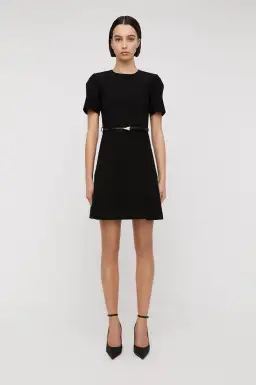 Scanlan Theodore Italian Milano Dress Black Size 12