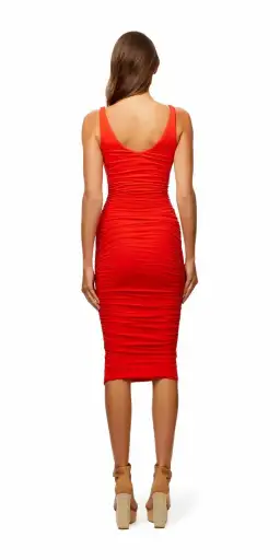 Kookai Brandy Dress in Red/Rosetta in Size 36/Au 8 for rent on The Volte - image 3