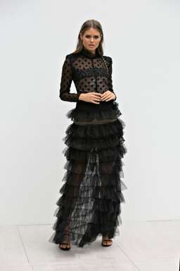 Bronx & Banco Isabella Gown Black Size 12 for rent on The Volte - image 2