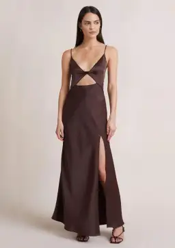 Bec & Bridge Hazel Maxi Dress Chocolate Size 8 for rent on The Volte - image 1