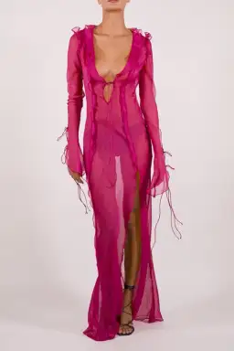 Rat & Boa Farretti Dress Pink Size 8 / S for rent on The Volte - image 2