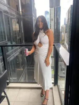 MISHA Esperanza Midi Dress White Size 10/M  for rent on The Volte - image 3