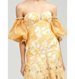 Acler Holland Midi Dress Lemon Size AU 10 for rent on The Volte - image 3