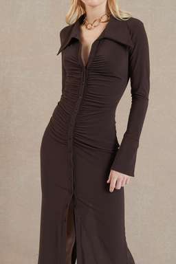 Bec & Bridge Sylvia Maxi Dress Brown Size 10 for rent on The Volte - image 2