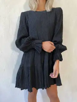 Sovere Asher Reversible Smock Dress Black Size AU 8 