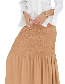 Sovere Trilogy Maxi Skirt Gold Apricot Size AU 8 for rent on The Volte - image 2
