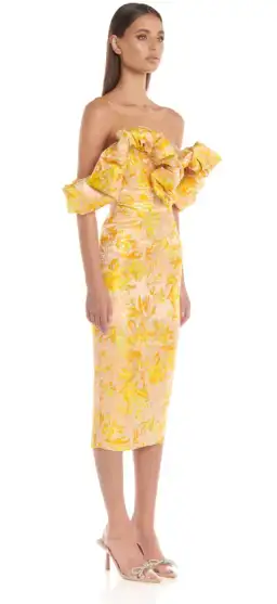 Eliya The Label Brielle Dress Yellow Size AU 10  for rent on The Volte - image 4