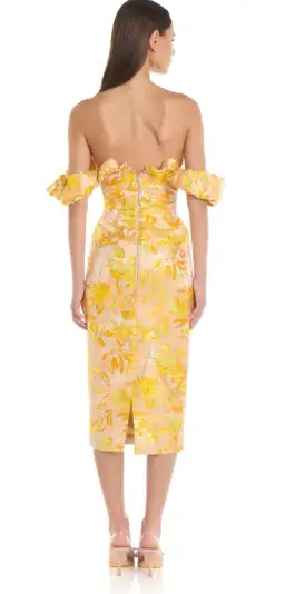 Eliya The Label Brielle Dress Yellow Size AU 10  for rent on The Volte - image 3