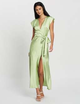 Bec & Bridge Apple Eyes Midi Dress Green Size 8 for rent on The Volte - image 1