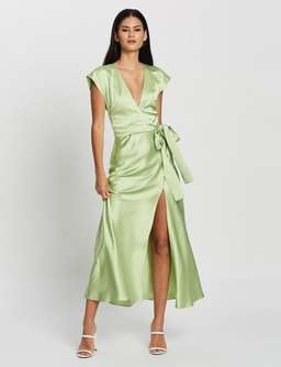 Bec & Bridge Apple Eyes Midi Dress Green Size 8 for rent on The Volte - image 2
