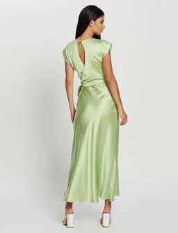 Bec & Bridge Apple Eyes Midi Dress Green Size 8 for rent on The Volte - image 4