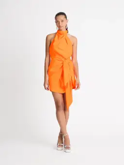 Sheike Mini Eternal Flame Dress Orange Size 14