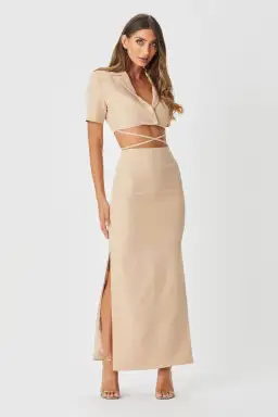 Bianca & Bridget Amora Sand Set Nude Size 6