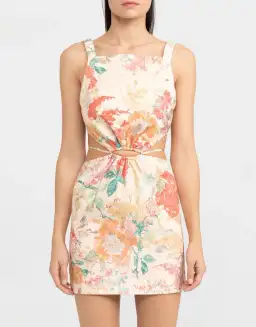 Significant Other Indiana Linen Mini Dress Floral Size 6 for rent on The Volte - image 2