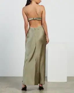 Bec & Bridge Veronique Maxi Dress Sage Size 8 / S for rent on The Volte - image 3
