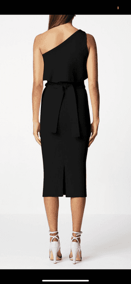 Scanlan Theodore - crepe dress black sz 6 for rent on The Volte - image 3