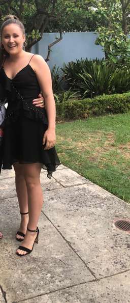 speakeasy ruffle minidress  for rent on The Volte - image 2