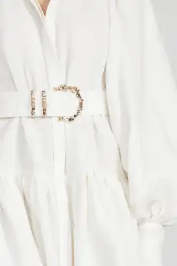 Acler Sherwood Mini Dress Ivory Size 14 for rent on The Volte - image 5