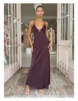 Manning Cartell Time To Shine Slip Dress in Truffle Brown Size AU 10 for rent on The Volte - image 1