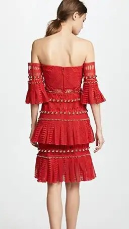 Thurley Heaven Dress Red Size 6 for rent on The Volte - image 4