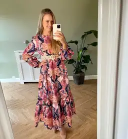 Zimmermann The Laurel Billow Emb Midi Dress in Navy Baroque Floral Size 2 /Au 12 for rent on The Volte - image 2