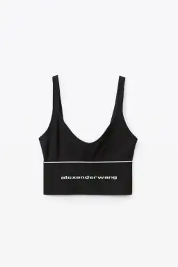 Alexander Wang Logo Elastic Bra in Black Size XS / AU 6 for rent on The Volte - image 4