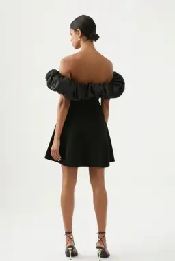 Aje Eldora Mini Dress Black Size XL / Au 14  for rent on The Volte - image 6