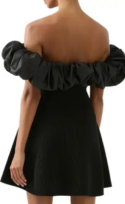 Aje Eldora Mini Dress Black Size XL / Au 14  for rent on The Volte - image 3