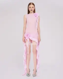 Fanci Club White Apple Cocktail Dress Pink Size XS/Au 6 for rent on The Volte - image 1