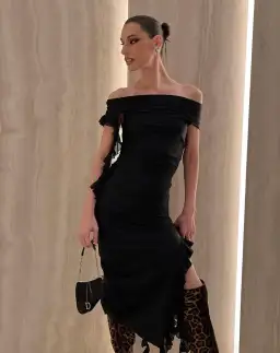 Fanci Club The Assassin Long Dress Black Size S/Au 8 for rent on The Volte - image 5