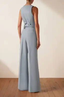 Shona Joy Irena Vest and Pants Set Chalk Blue Size 6  for rent on The Volte - image 2