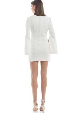 Misha Analiese Mini Dress White Size 8 for rent on The Volte - image 3