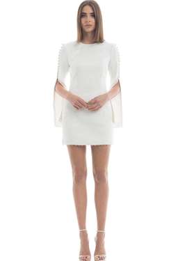 Misha Analiese Mini Dress White Size 8 for rent on The Volte - image 2