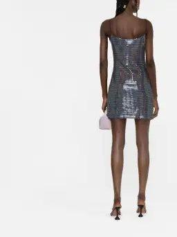 Chiara Ferragni Chainmail Effect Mini Dress Multi Size 40 / AU 8 for rent on The Volte - image 2