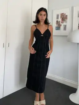 Viktoria And Woods Denim Dress Black Size AU 8 for rent on The Volte - image 3