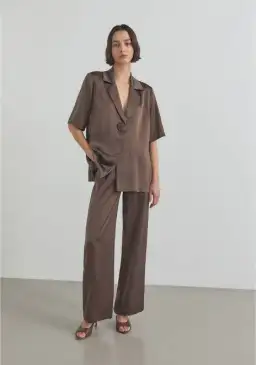 Viktoria and Woods Chorus Shirt & Pilot Pants Brown Size AU 6 for rent on The Volte - image 1