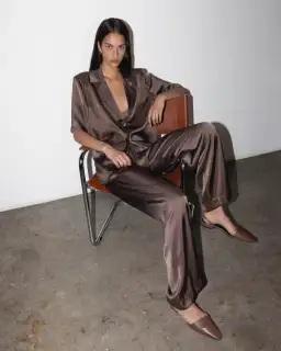 Viktoria and Woods Chorus Shirt & Pilot Pants Brown Size AU 6 for rent on The Volte - image 2