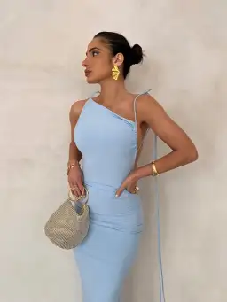 Melani The Label Gia Gown in Powder Blue Size S / Au 8 for rent on The Volte - image 3