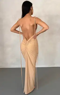 Melani The Label Jiani Gown Nude Size S / Au 8 for rent on The Volte - image 3